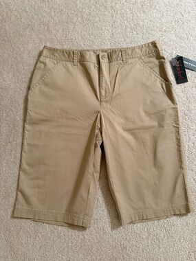 Rafaella Tan Stretch Chino Shorts